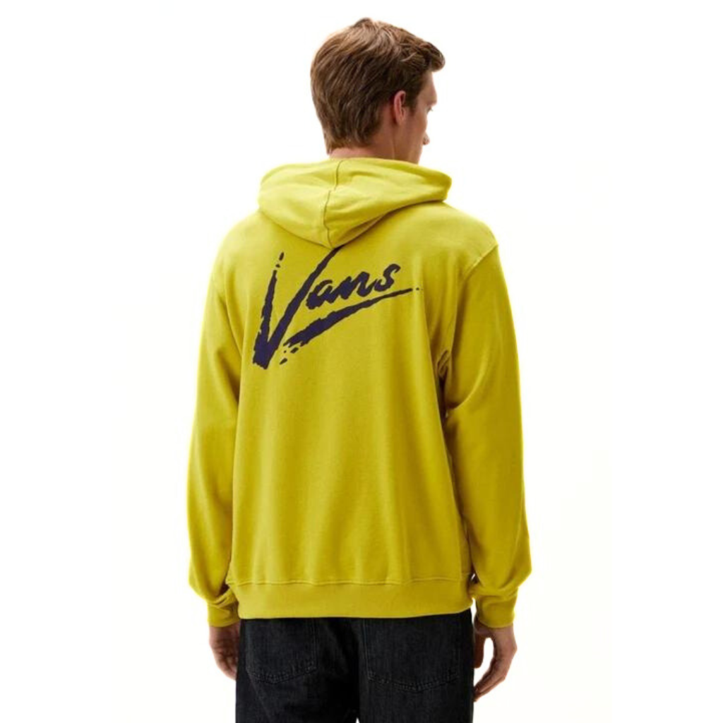 Vans Felpa Con Cappuccio Brush Script - Warm Olive - immagine 2