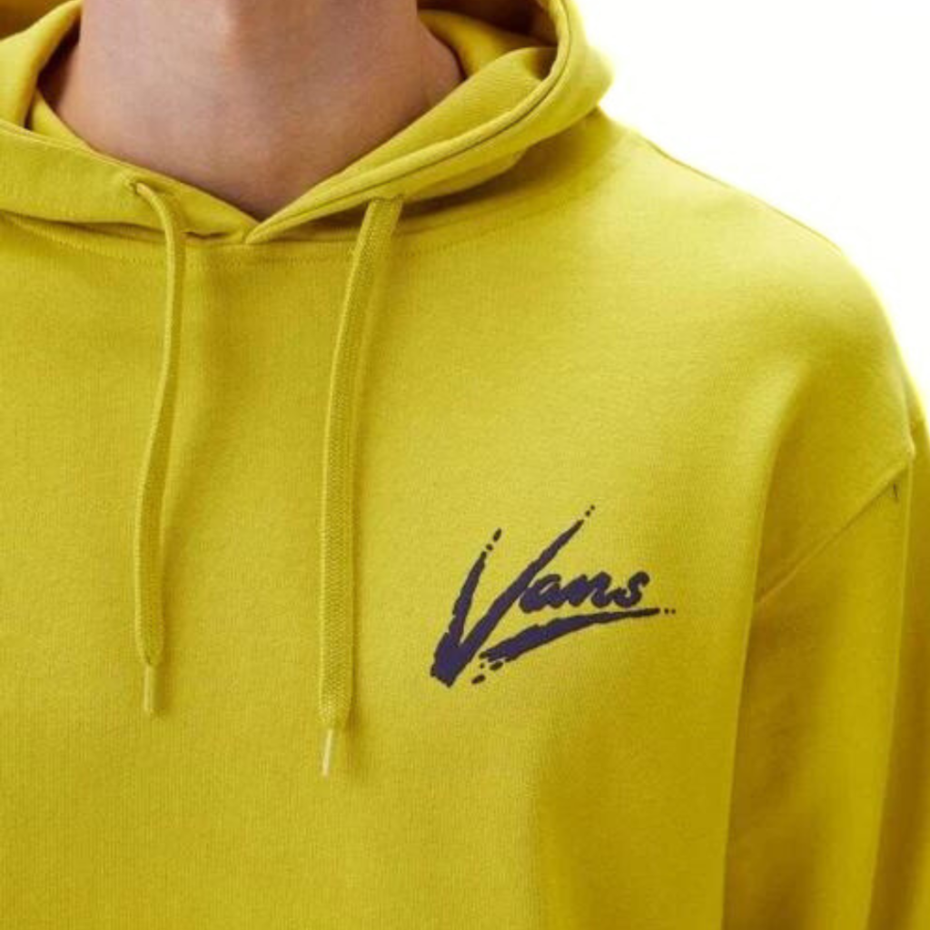 Vans Felpa Con Cappuccio Brush Script - Warm Olive - immagine 3