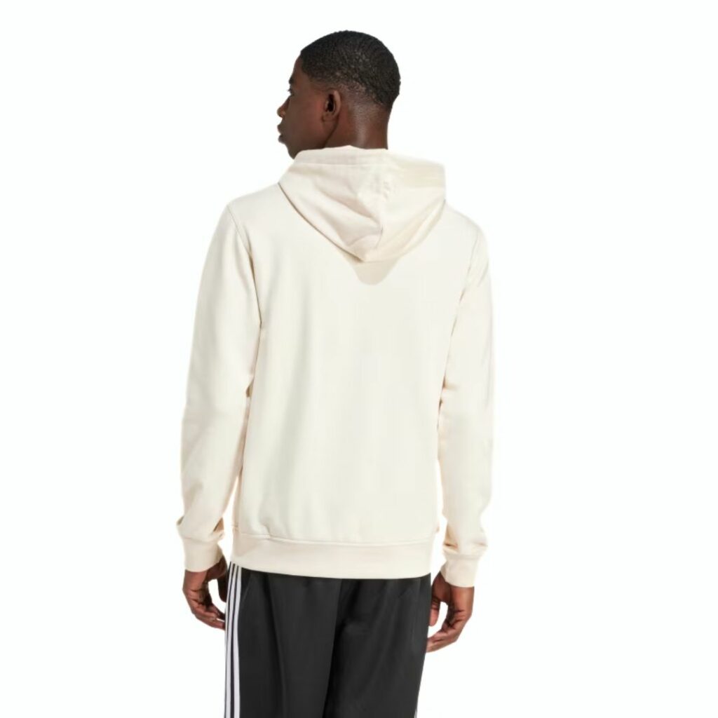 Adidas Felpa Con Cappuccio Trefoil Essentials - Wonder White - immagine 2