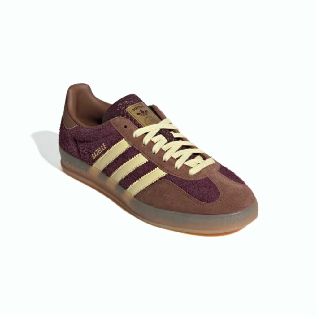 Adidas Gazelle Indoor - Maroon/Almost Yellow/Preloved Brown - immagine 2