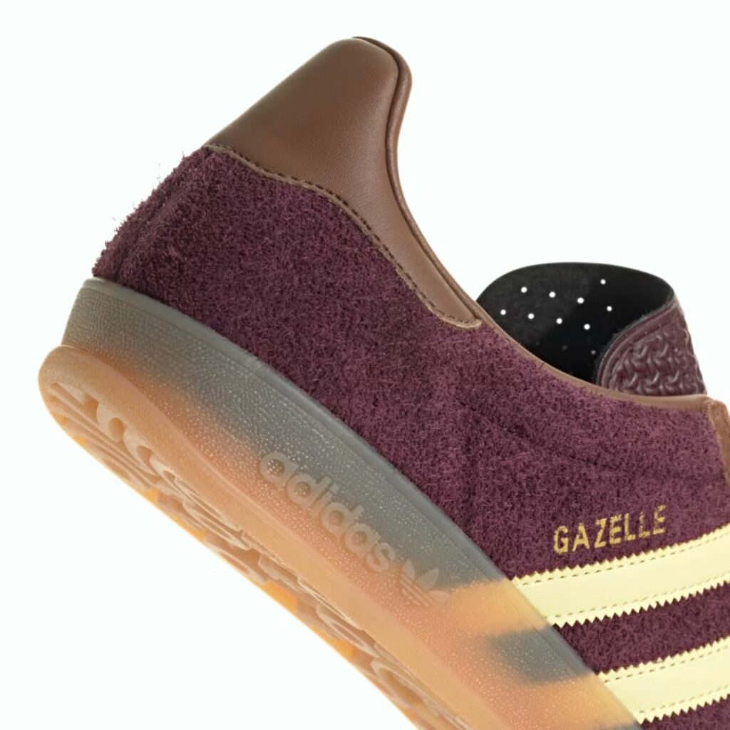 Adidas Gazelle Indoor - Maroon/Almost Yellow/Preloved Brown - immagine 4