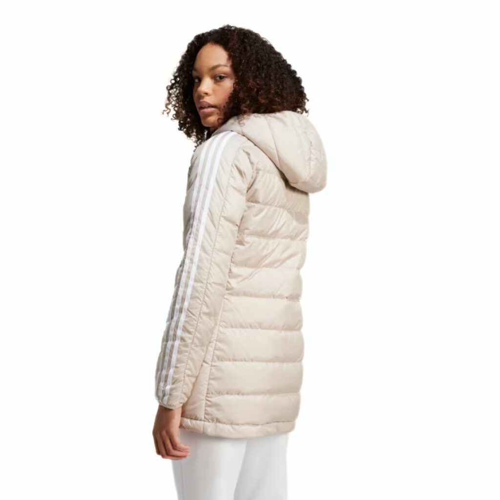 Adidas Parka Imbottito 3-Stripes - Wonder Beige - immagine 2