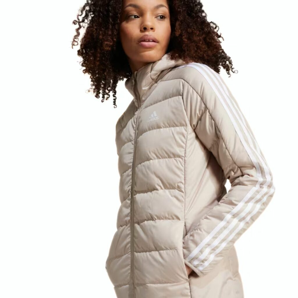 Adidas Parka Imbottito 3-Stripes - Wonder Beige - immagine 3