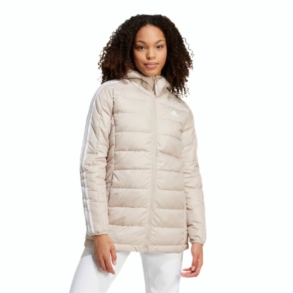 Adidas Parka Imbottito 3-Stripes - Wonder Beige