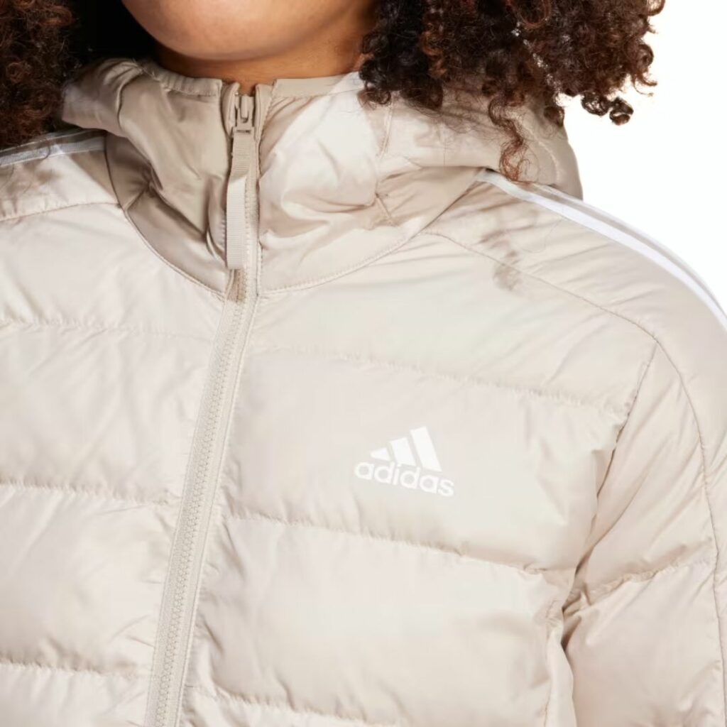 Adidas Parka Imbottito 3-Stripes - Wonder Beige - immagine 4