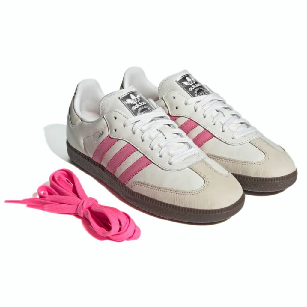 Adidas Samba OG - White/Lucid Pink/Wonder White - immagine 2
