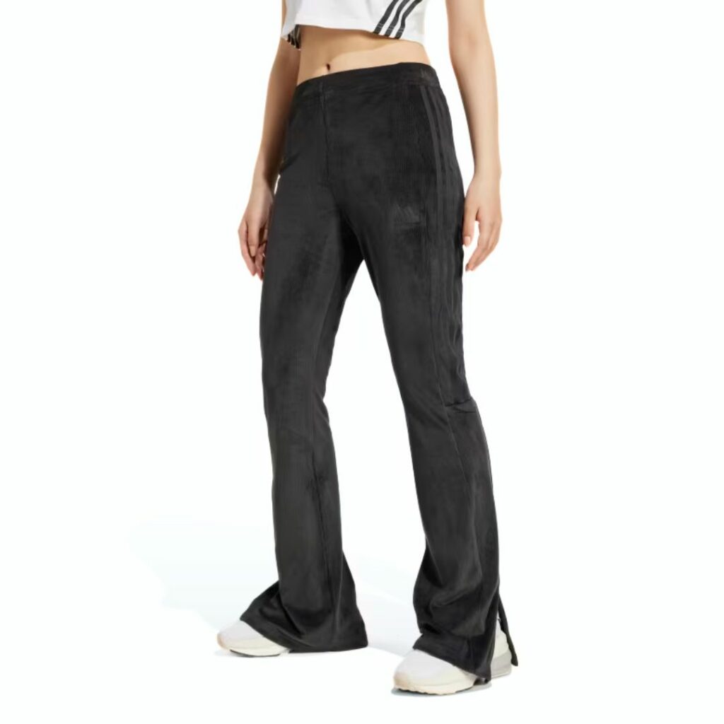 Adidas Tiro Leggings Svasati 3-Stripes In Velluto - Black