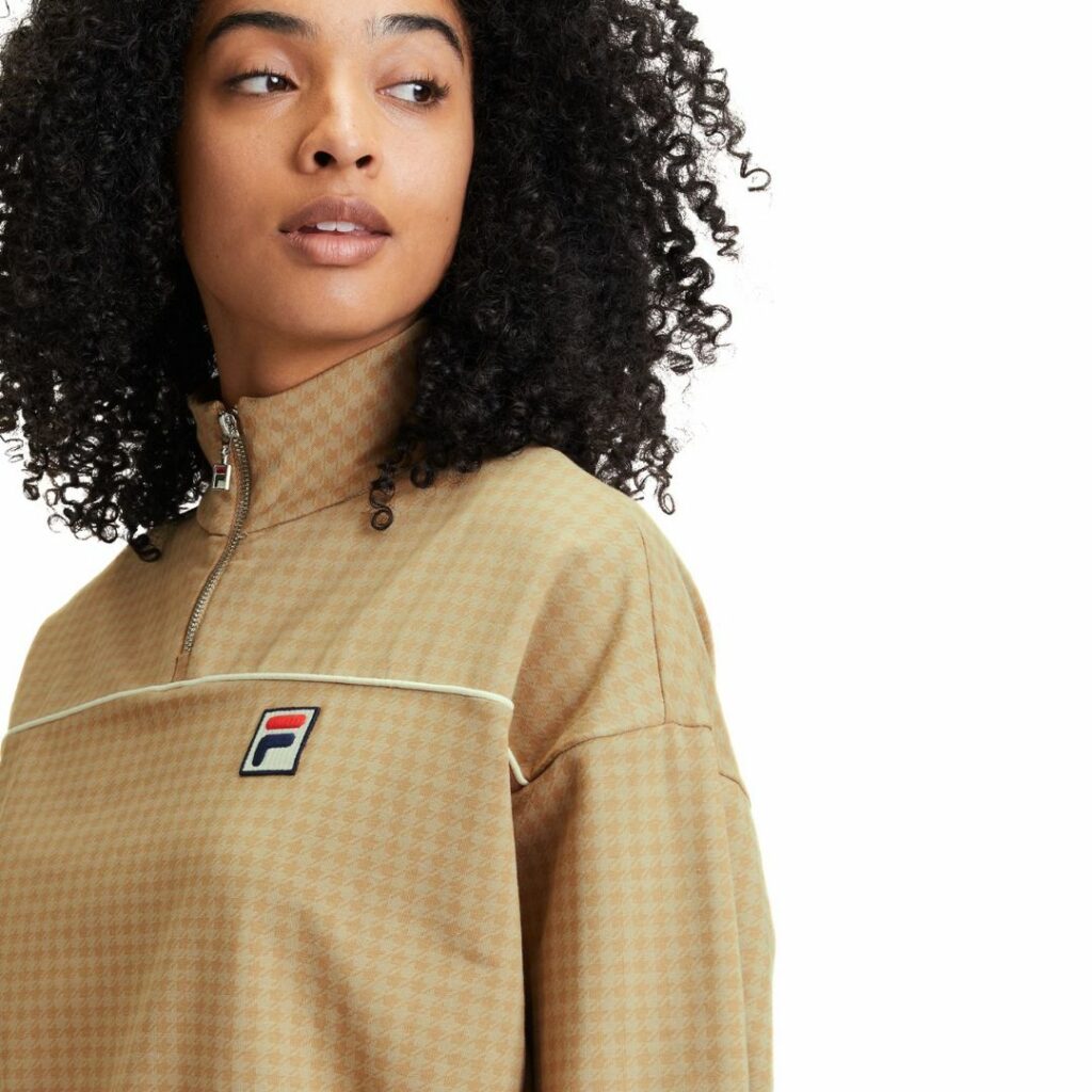 Fila Felpa Half-Zip Liebau Aop - Beige - immagine 2