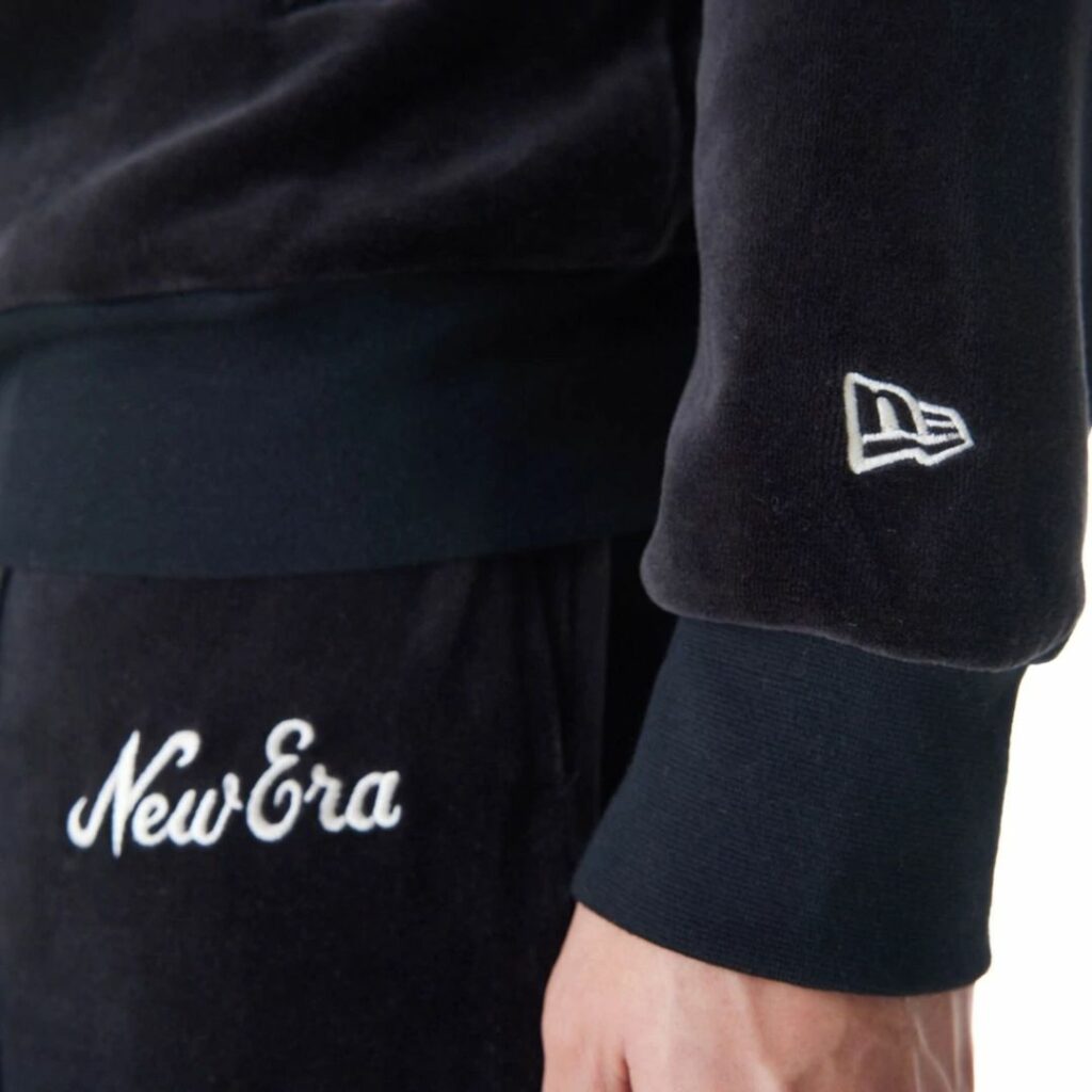 New Era Felpa Con Zip In Velluto - Black - immagine 6