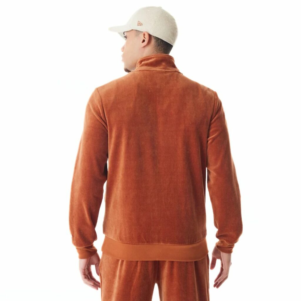 New Era Felpa Con Zip In Velluto - Brown - immagine 2