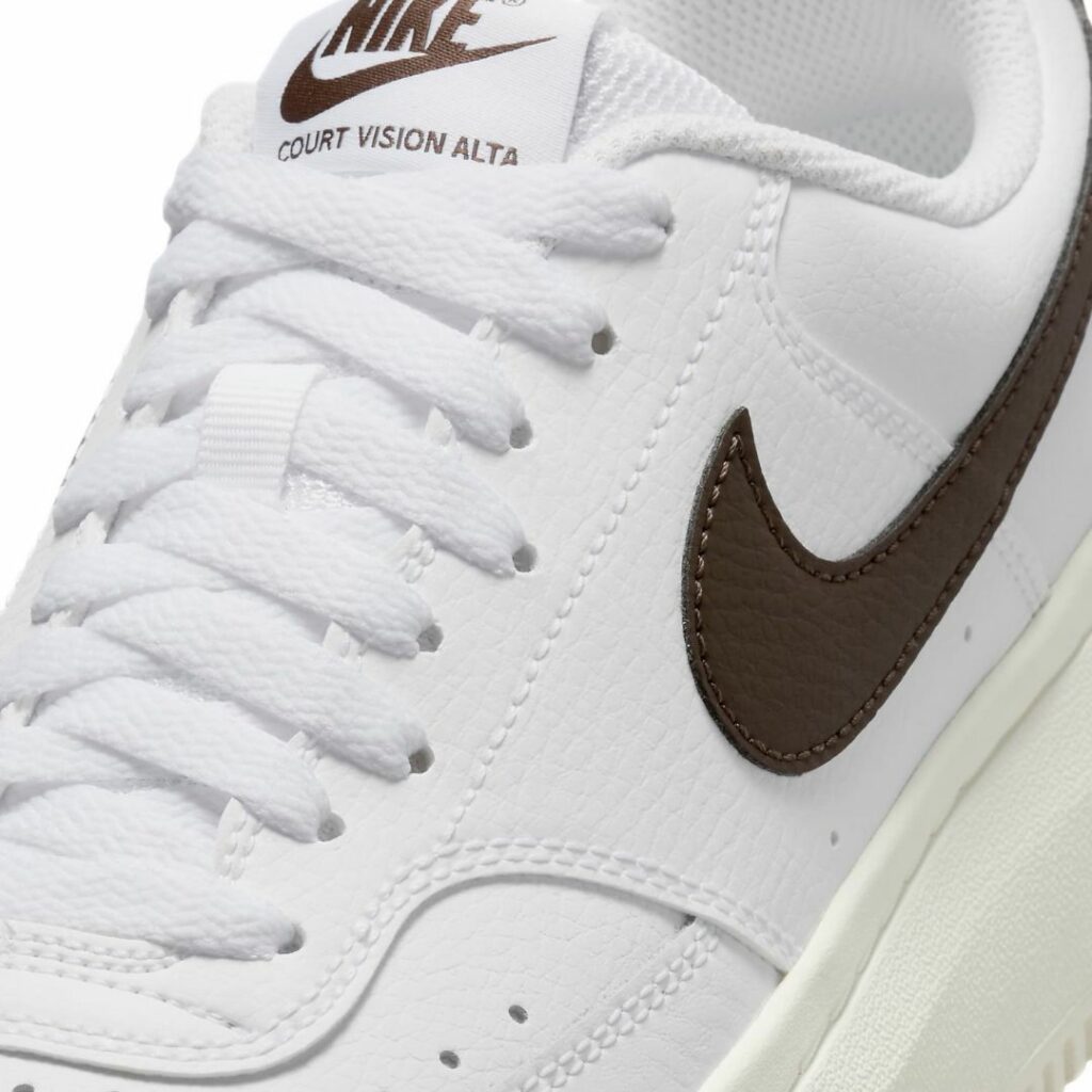 Nike Court Vision Alta - White/Sail/Baroque Brown - immagine 5
