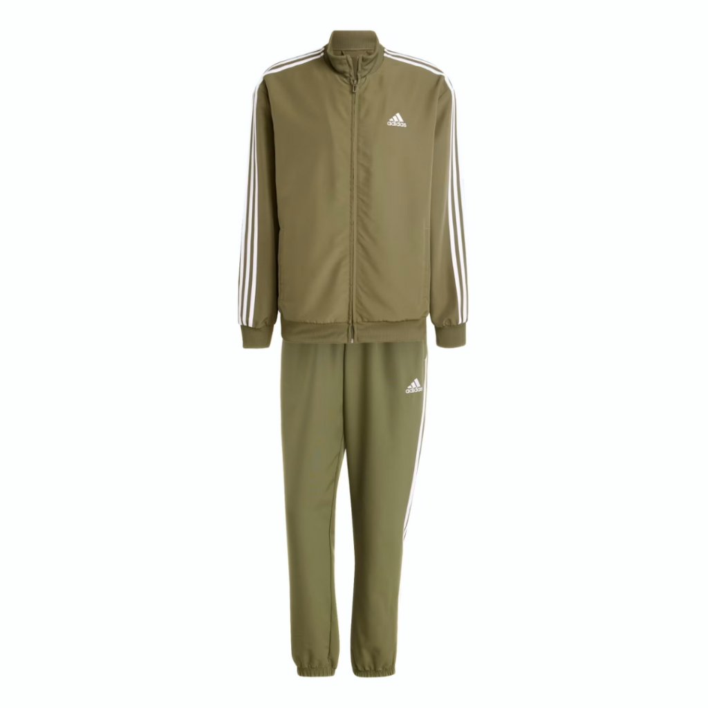 Adidas Tuta 3-Stripes - Olive Strata - immagine 5