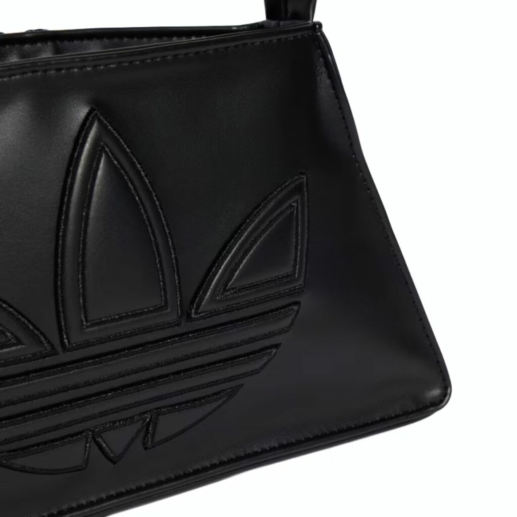 Adidas Borsa A Tracolla Polyurethane Outline Trefoil - Black - immagine 3