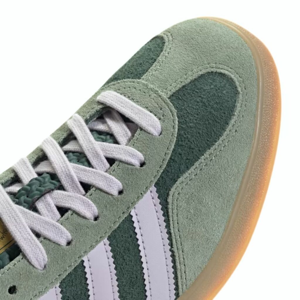 Adidas Gazelle Indoor - Mineral Green/Silver Dawn/Silver Green - immagine 4