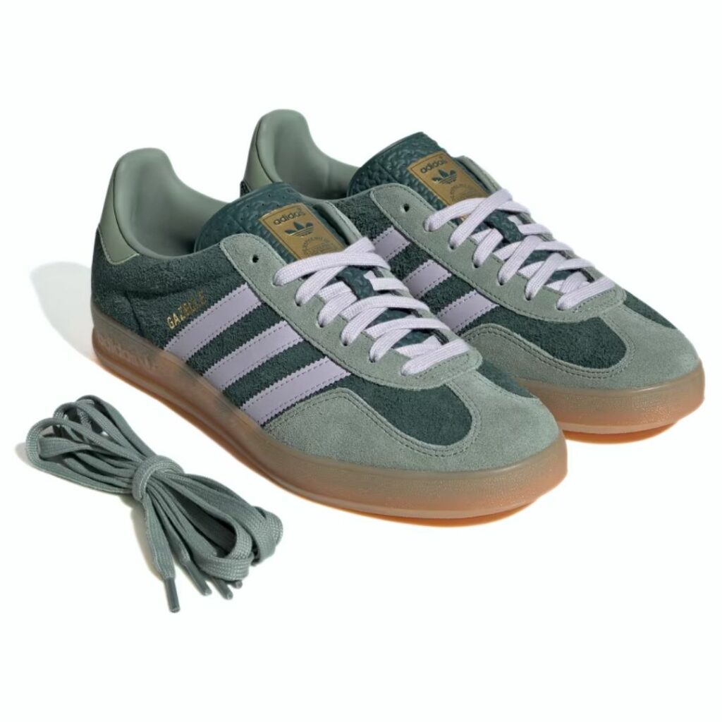 Adidas Gazelle Indoor - Mineral Green/Silver Dawn/Silver Green - immagine 2