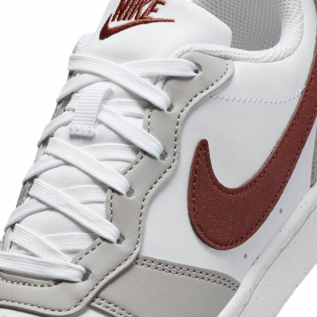 Nike Court Borough Low Recraft (gs) - White/Grey/Dark Pony - immagine 5