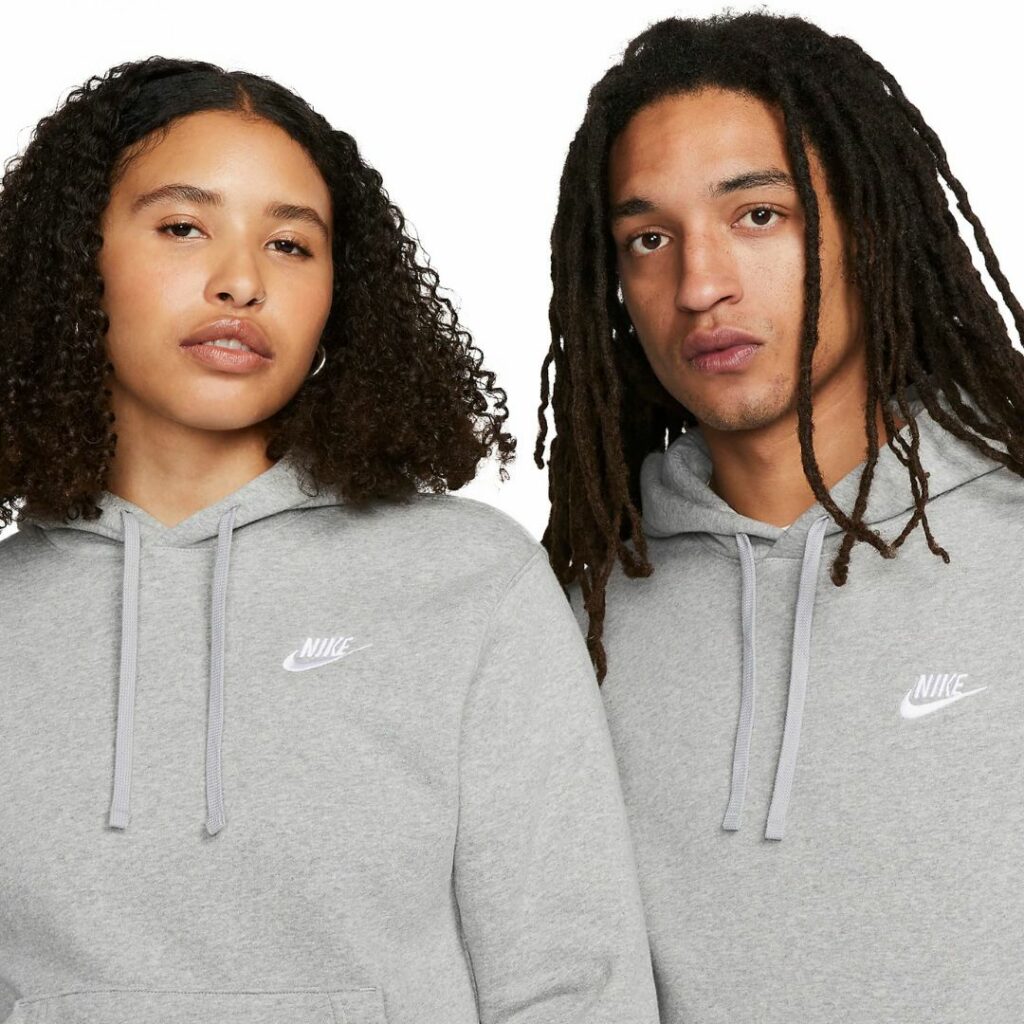 Nike Sportwear Club Felpa Con Cappuccio - Grey - immagine 2