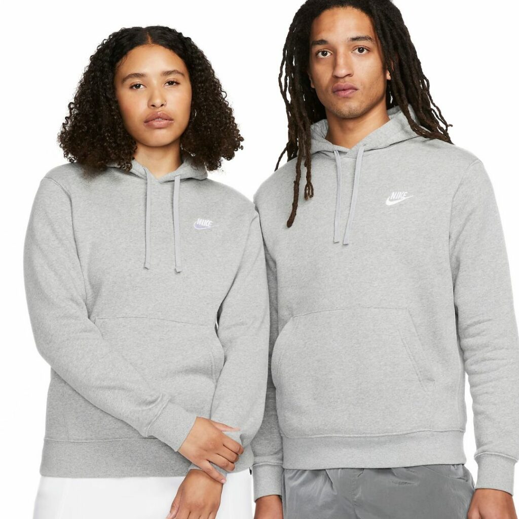 Nike Sportwear Club Felpa Con Cappuccio - Grey