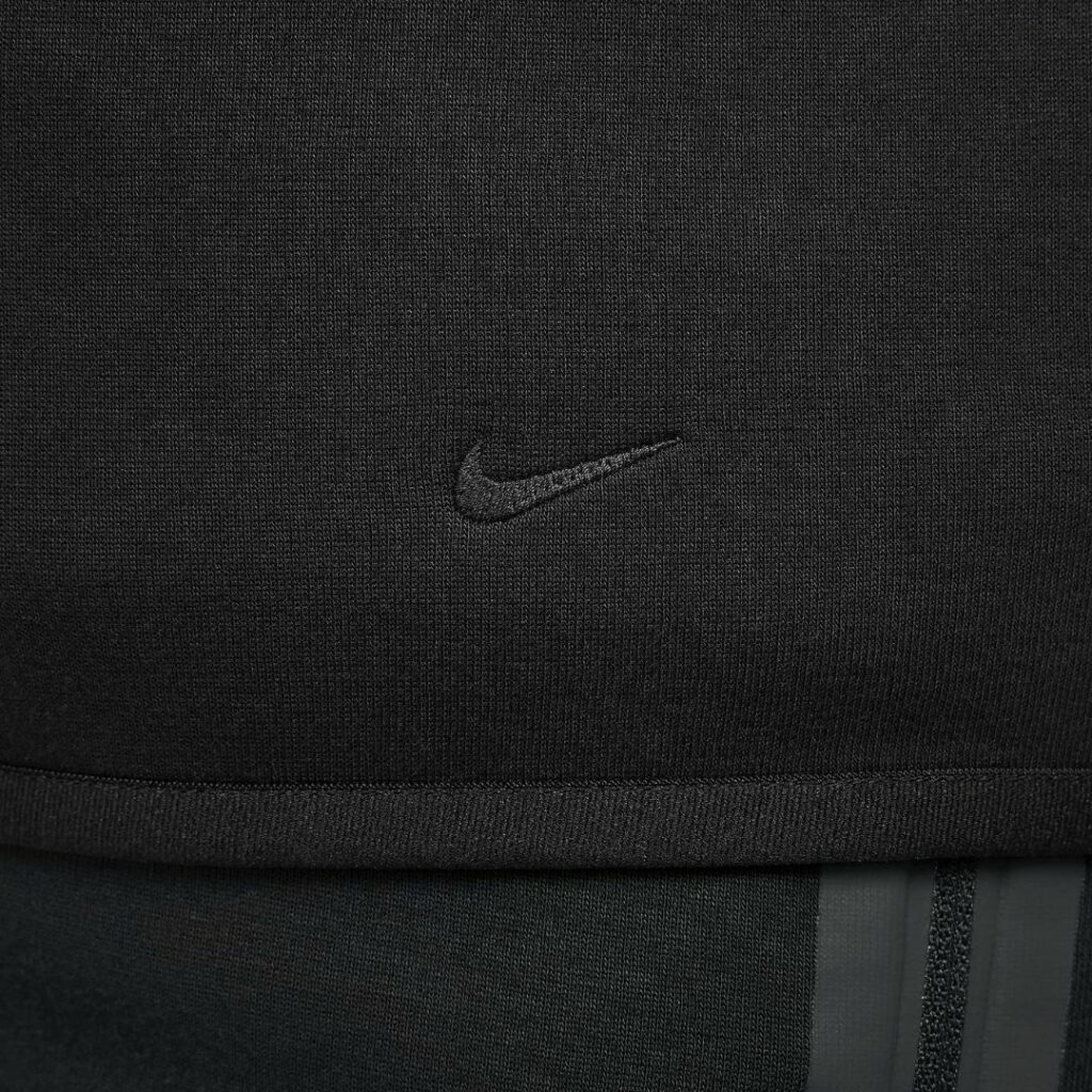 Nike Tech Felpa Con Cappuccio Windrunner E Zip - Black/Green Strike - immagine 6