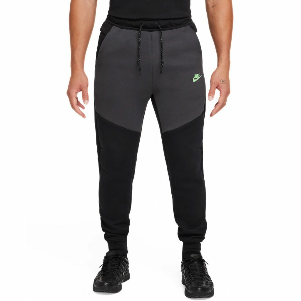 Nike Tech Fleece Joggers - Black/Green Strike