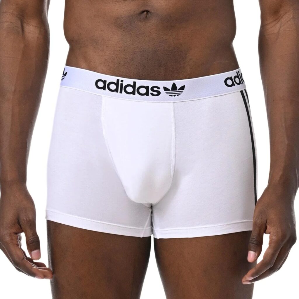 Adidas Adidas Culotte Comfort Flex Cotton 3-Stripes (3 pack) - White/Blue/Heather Grey