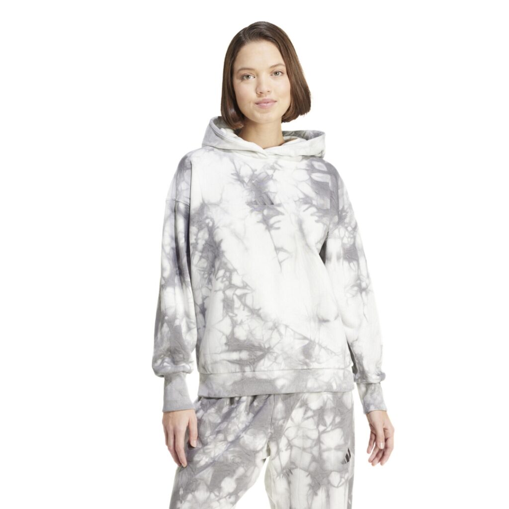 Adidas Felpa Con Cappuccio Tie-Dye ALL SZN - Grey
