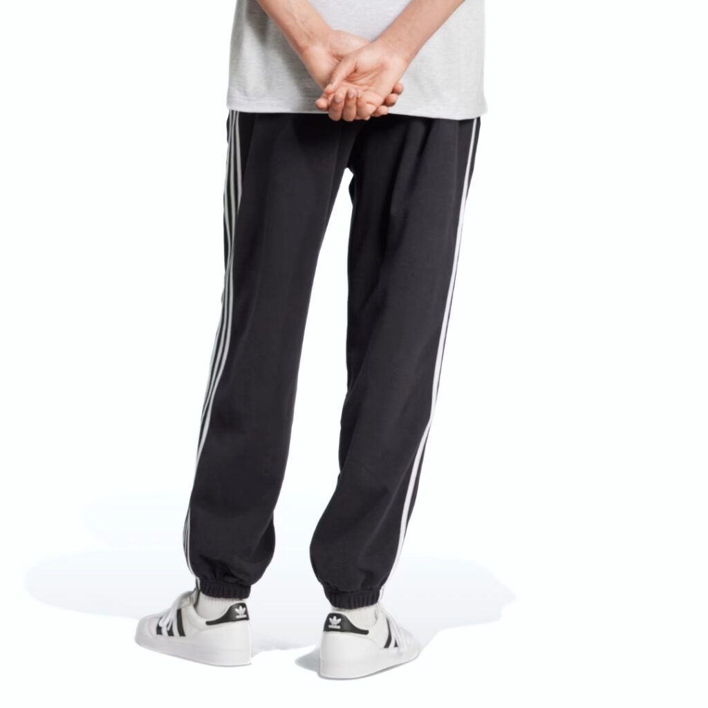 Adidas Pantaloni 3-Stripes In Fleece - Black - immagine 4