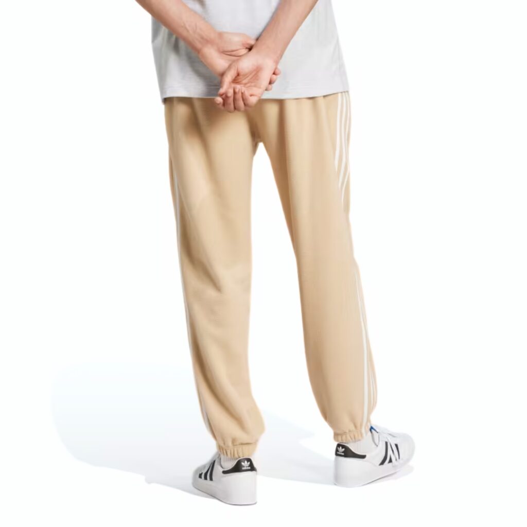 Adidas Pantaloni 3-Stripes In Fleece - Magic Beige - immagine 3
