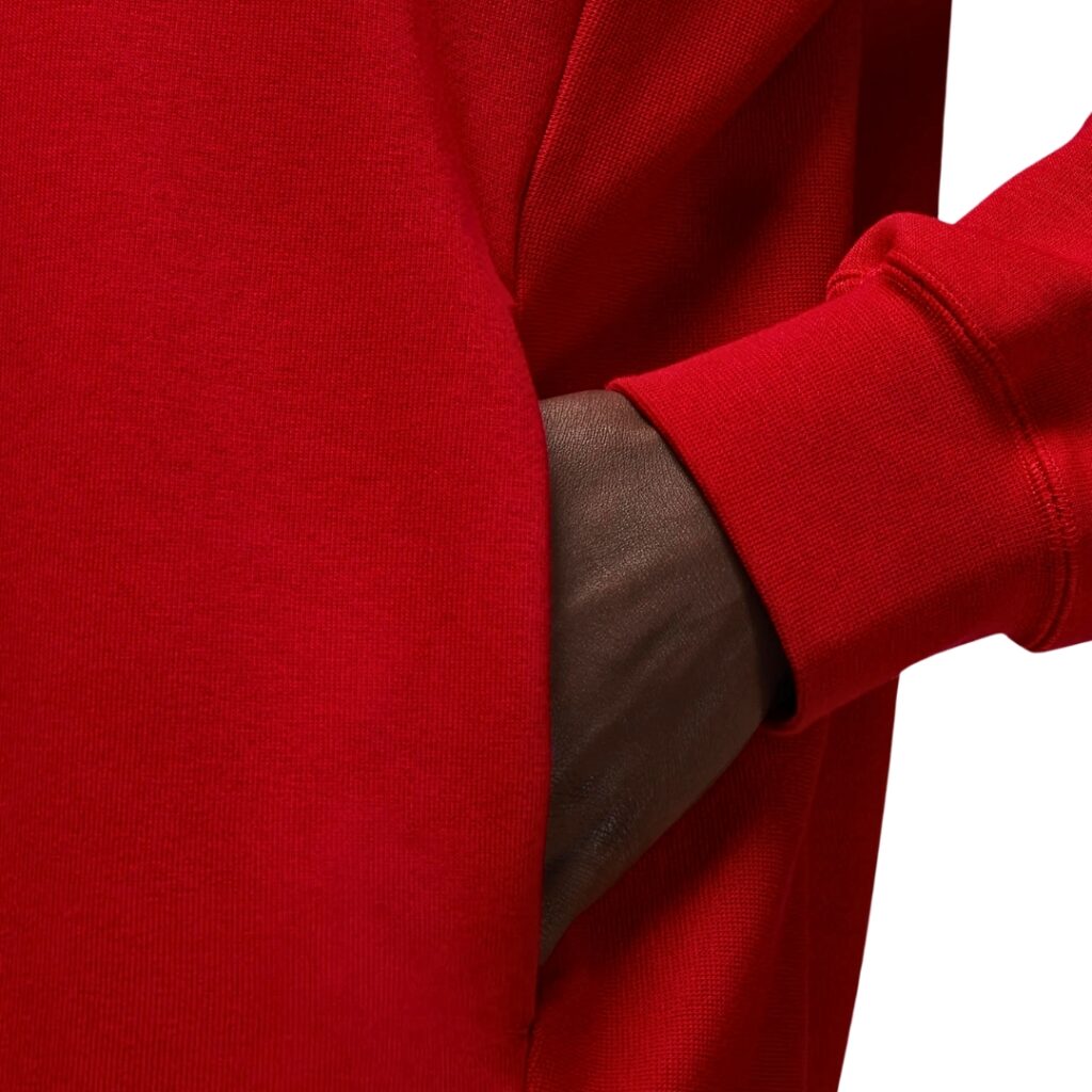 Jordan Dri-FIT Felpa Con Cappuccio - Gym Red/Black - immagine 4