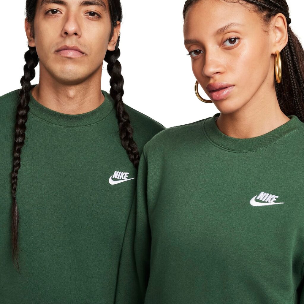 Nike Sportwear Club Felpa - Fir/White - immagine 2