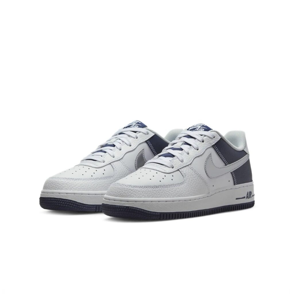 Nike Air Force 1 LV8 (gs) - White/Midnight Navy/Pure Platinum/Metallic Silver