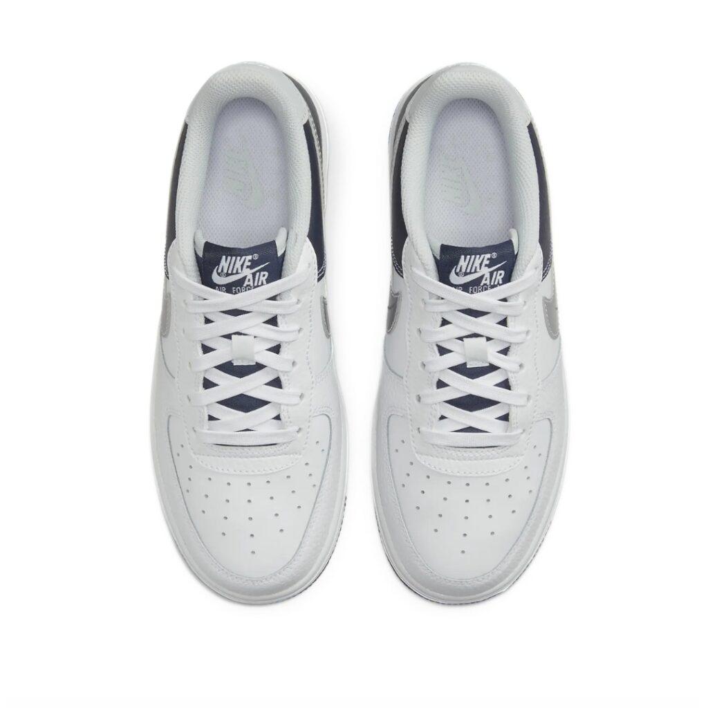 Nike Air Force 1 LV8 (gs) - White/Midnight Navy/Pure Platinum/Metallic Silver - immagine 6