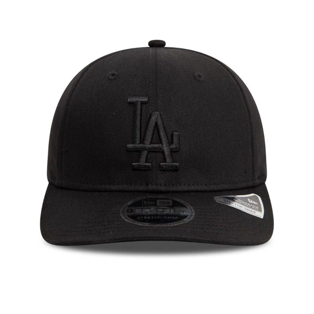 New Era Cappello LA Dodgers Monochrome Stretch Snap - Black - immagine 2