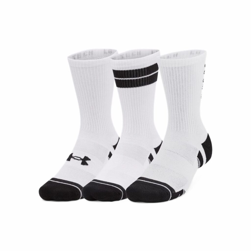 Under Armour Calze Performance Tech Crew (3 pack) - White/Black