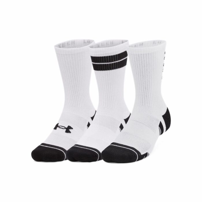 Under Armour Calze Performance Tech Crew (3 pack) - White/Black