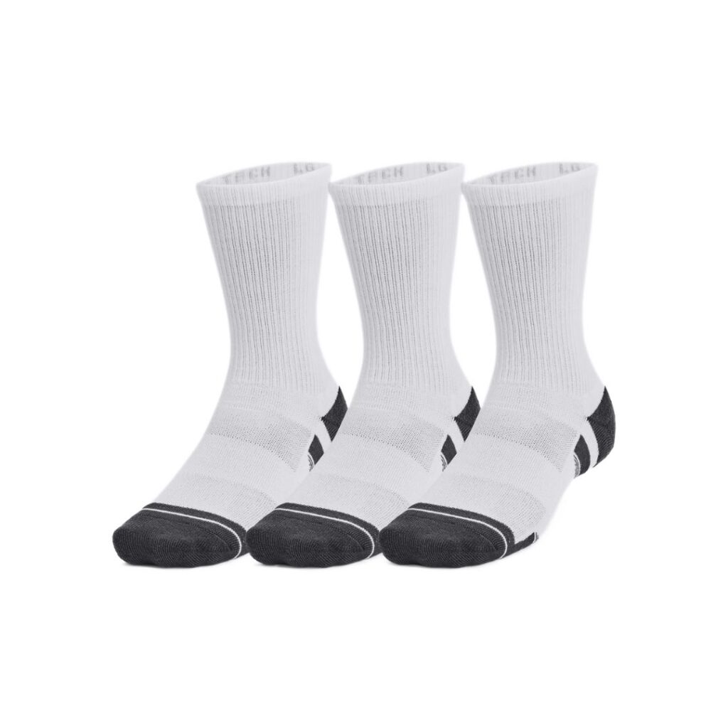 Under Armour Calze Performance Tech Crew - White/Jet Gray