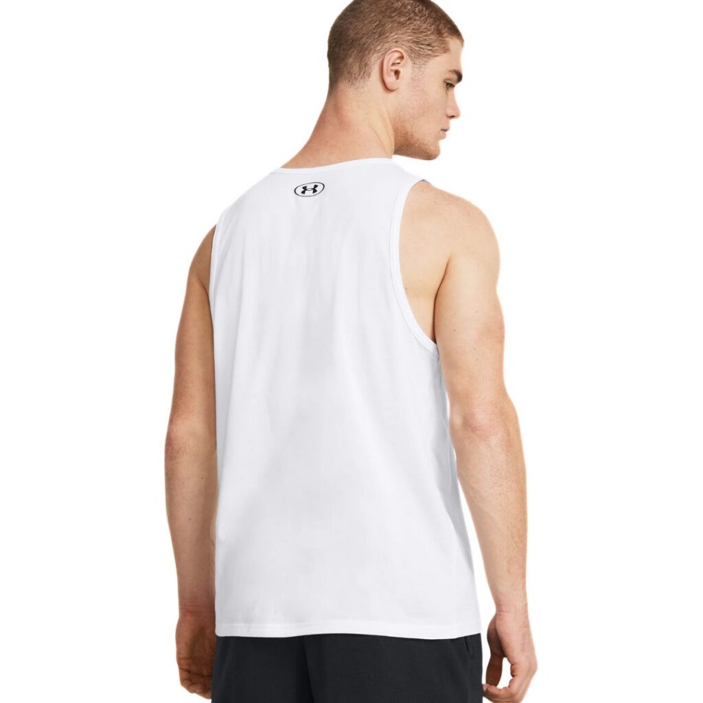 Under Armour Canotta Logo - White/Black - immagine 2