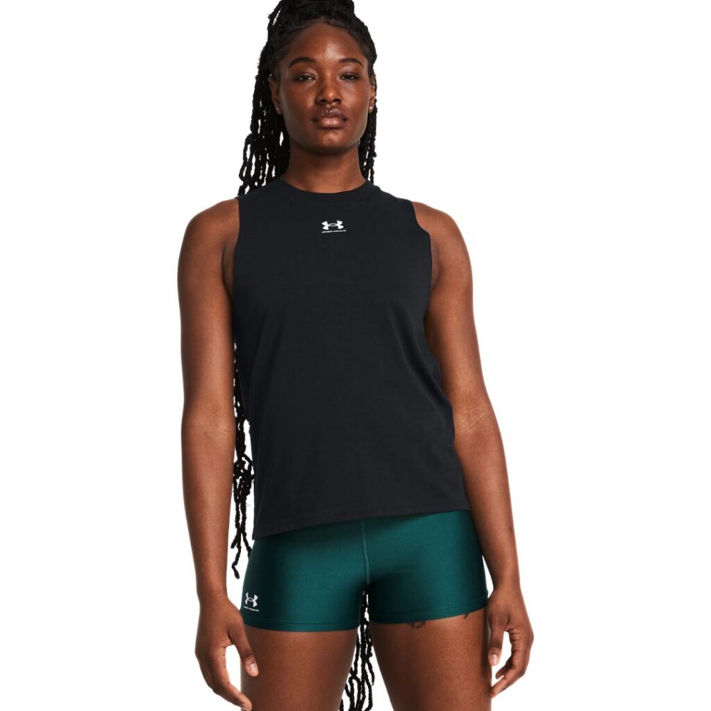 Under Armour Canotta Rival Muscle - Black/White