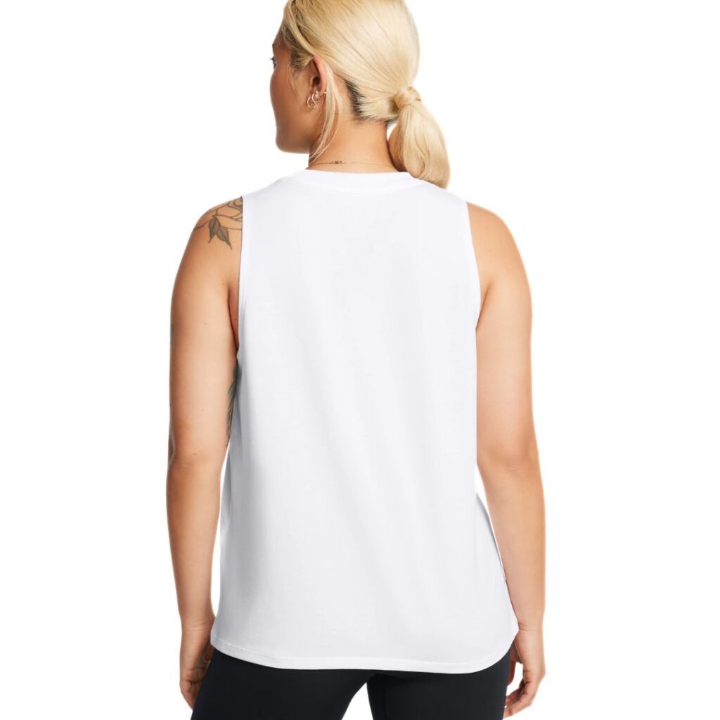 Under Armour Canotta Rival Muscle - White/Black - immagine 2