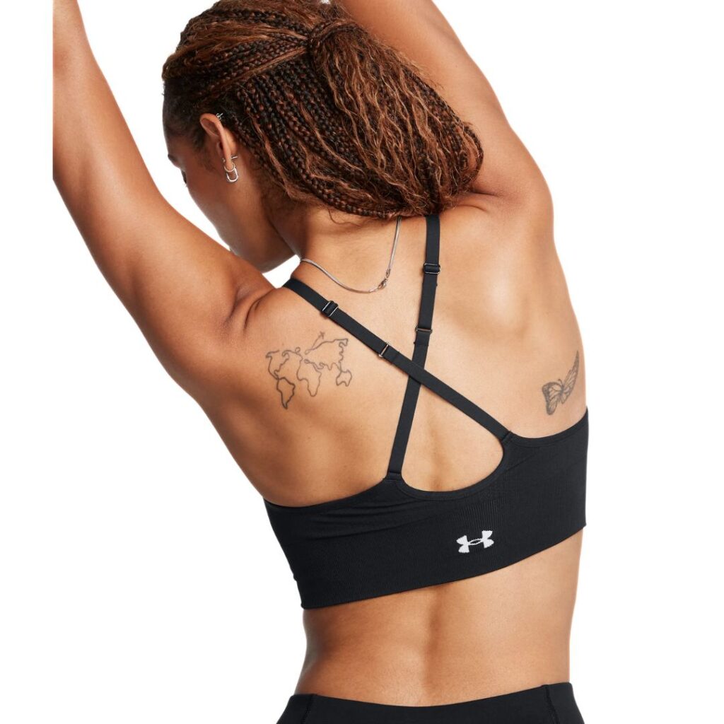 Under Armour Reggiseno Sportivo Vanish Seamless Low - Black/White - immagine 2