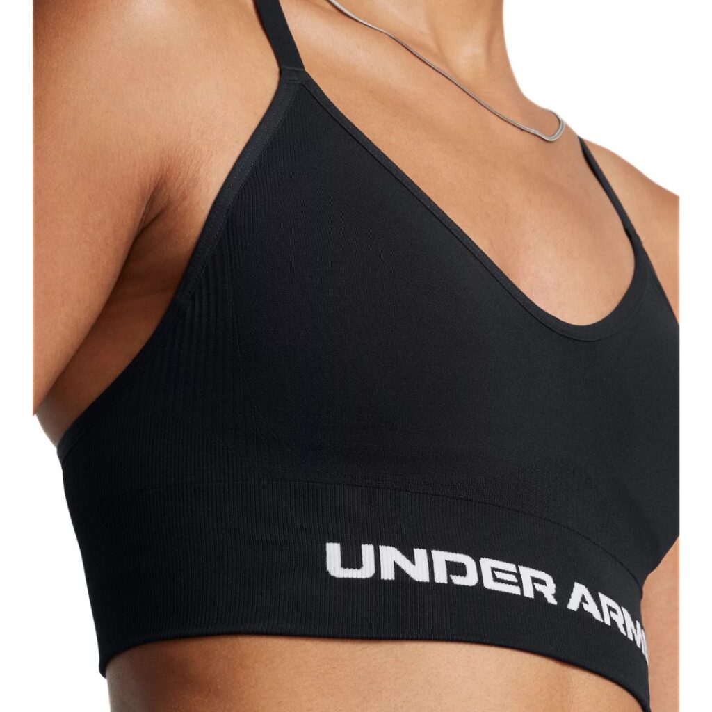 Under Armour Reggiseno Sportivo Vanish Seamless Low - Black/White - immagine 3