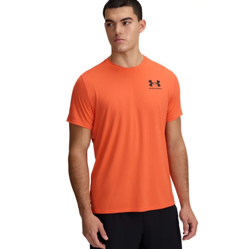 Under Armour T-Shirt HeatGear® Fitted - Fire/Black