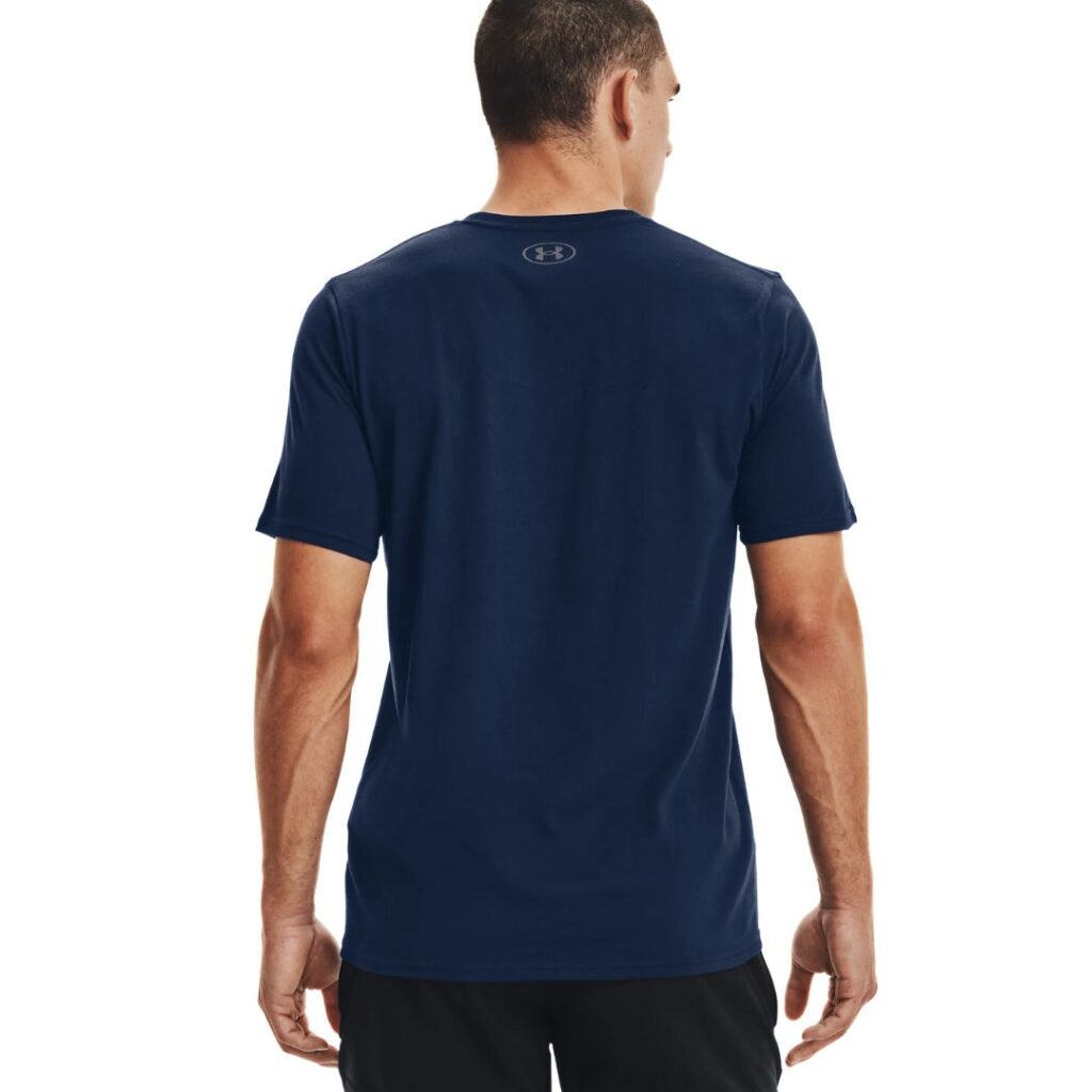 Under Armour T-Shirt Left Chest Logo - Academy/Black - immagine 2