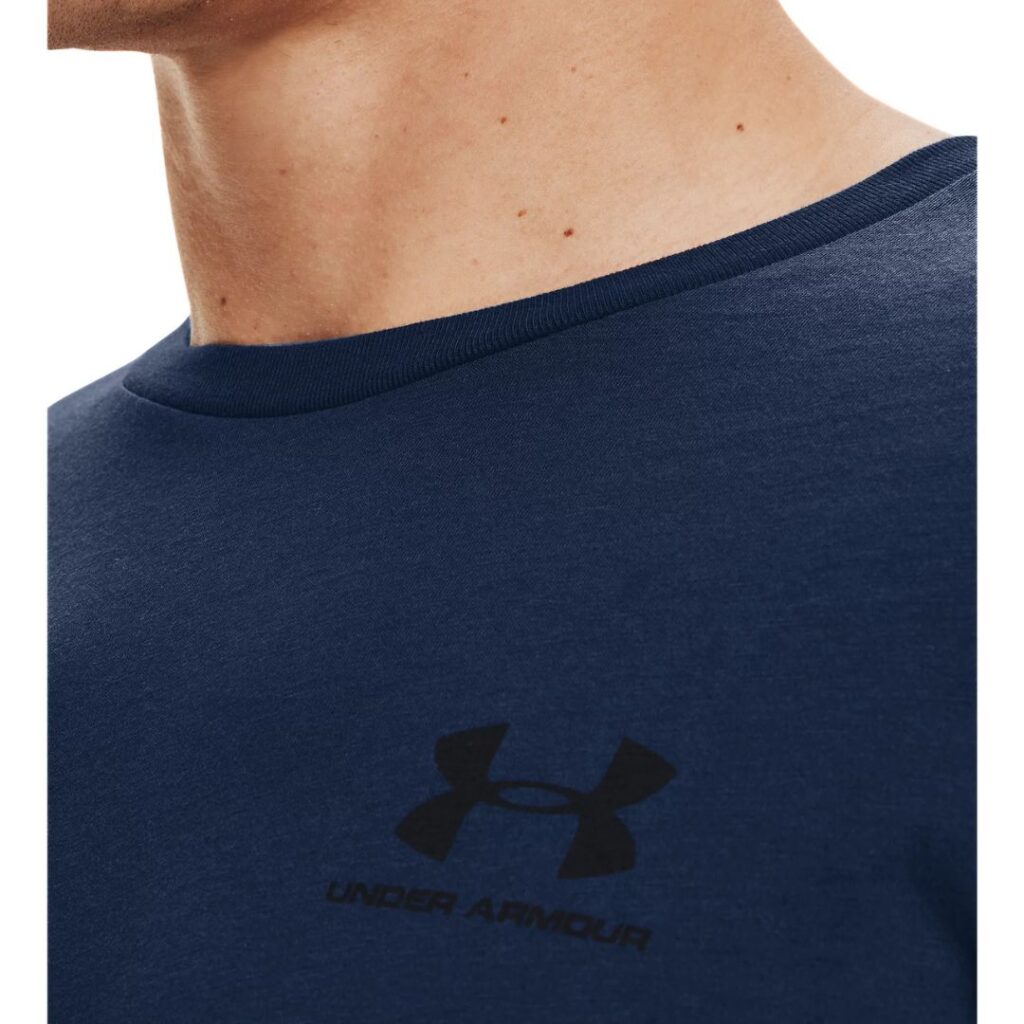 Under Armour T-Shirt Left Chest Logo - Academy/Black - immagine 3