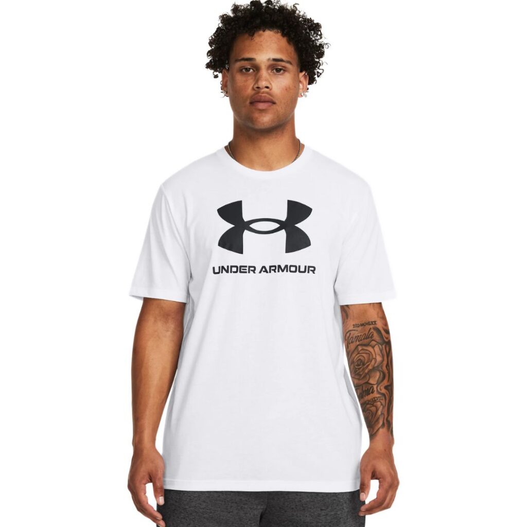 Under Armour T-Shirt Logo - White/Black