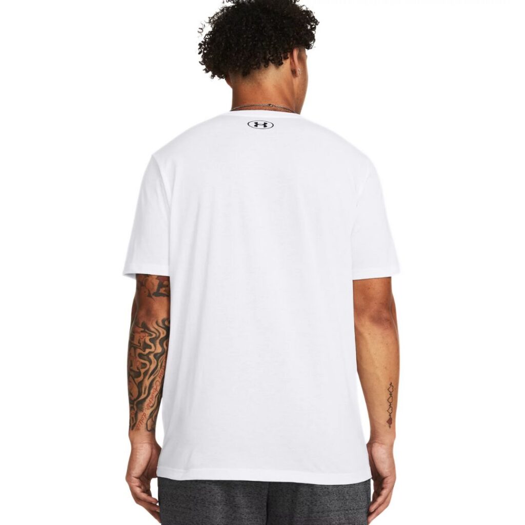 Under Armour T-Shirt Logo - White/Black - immagine 2
