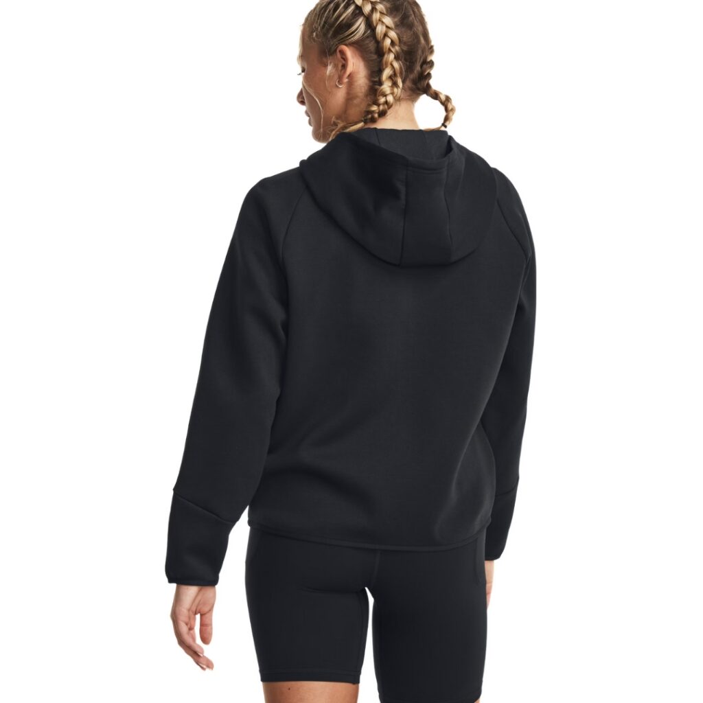 Under Armour Felpa Unstoppable Fleece Full-Zip - Black - immagine 3