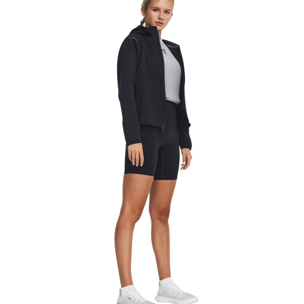 Under Armour Felpa Unstoppable Fleece Full-Zip - Black - immagine 2