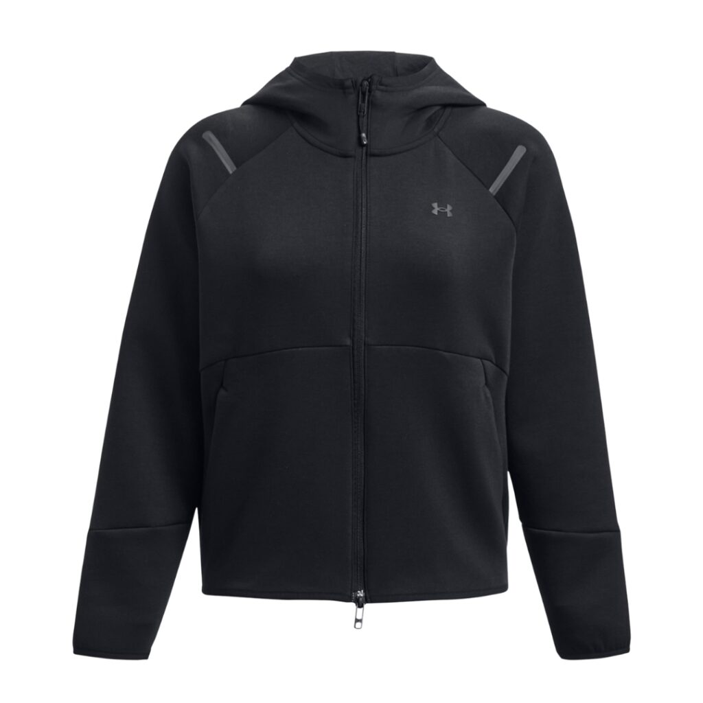 Under Armour Felpa Unstoppable Fleece Full-Zip - Black - immagine 5