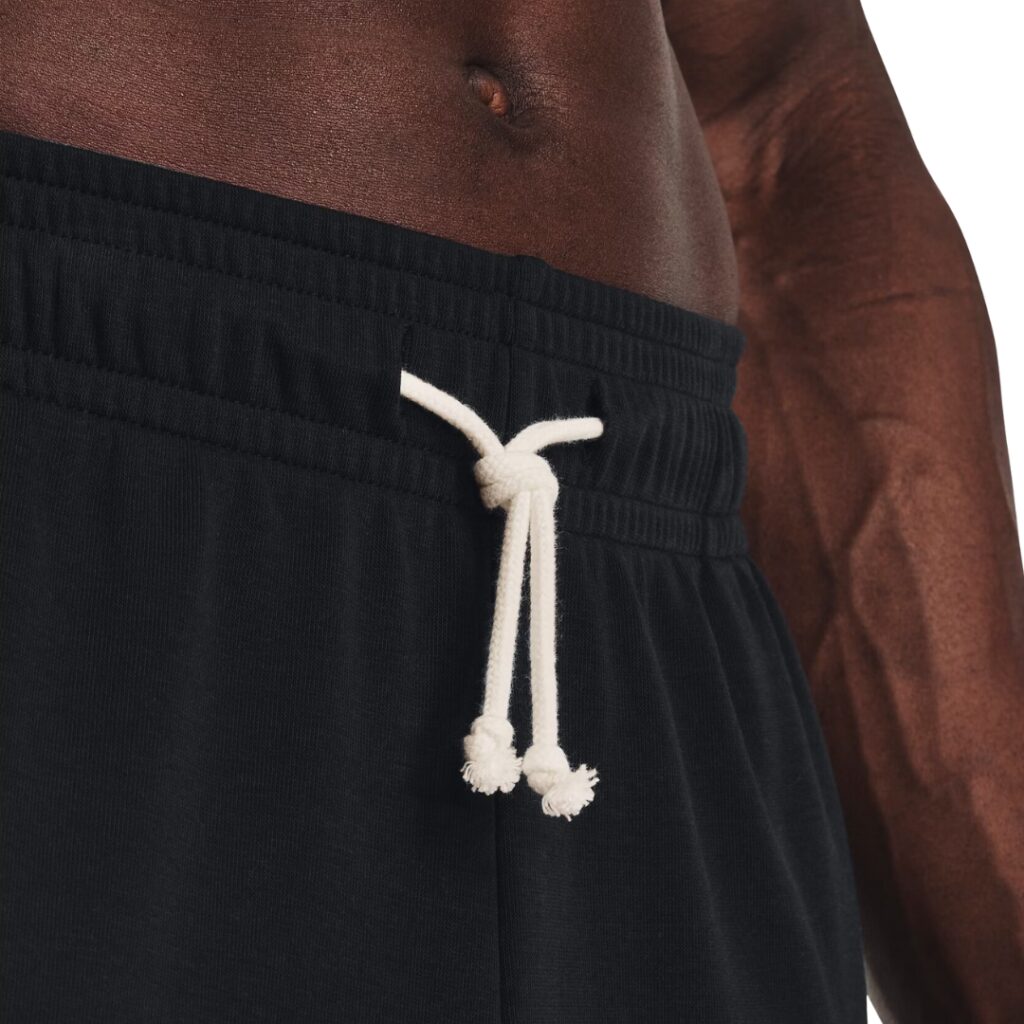 Under Armour Jogger Rival Terry - Black/White - immagine 4